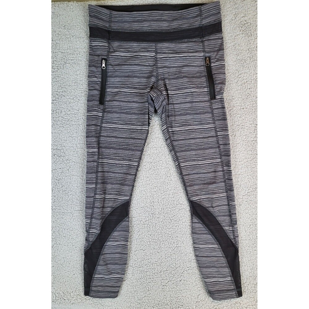 Lululemon Inspire Tight II Luxtreme Leggings Size 8 Mesh Cyber Black